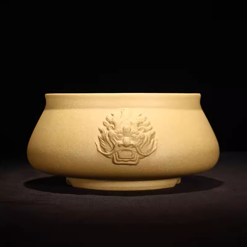 Bonsai Garden For Desk - Круглый горшок для бонсай с головой