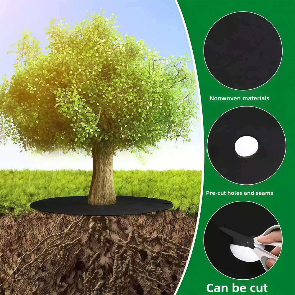 Bonsai Garden Tree - Нетканый мульчирующий кольцевой мат для защиты