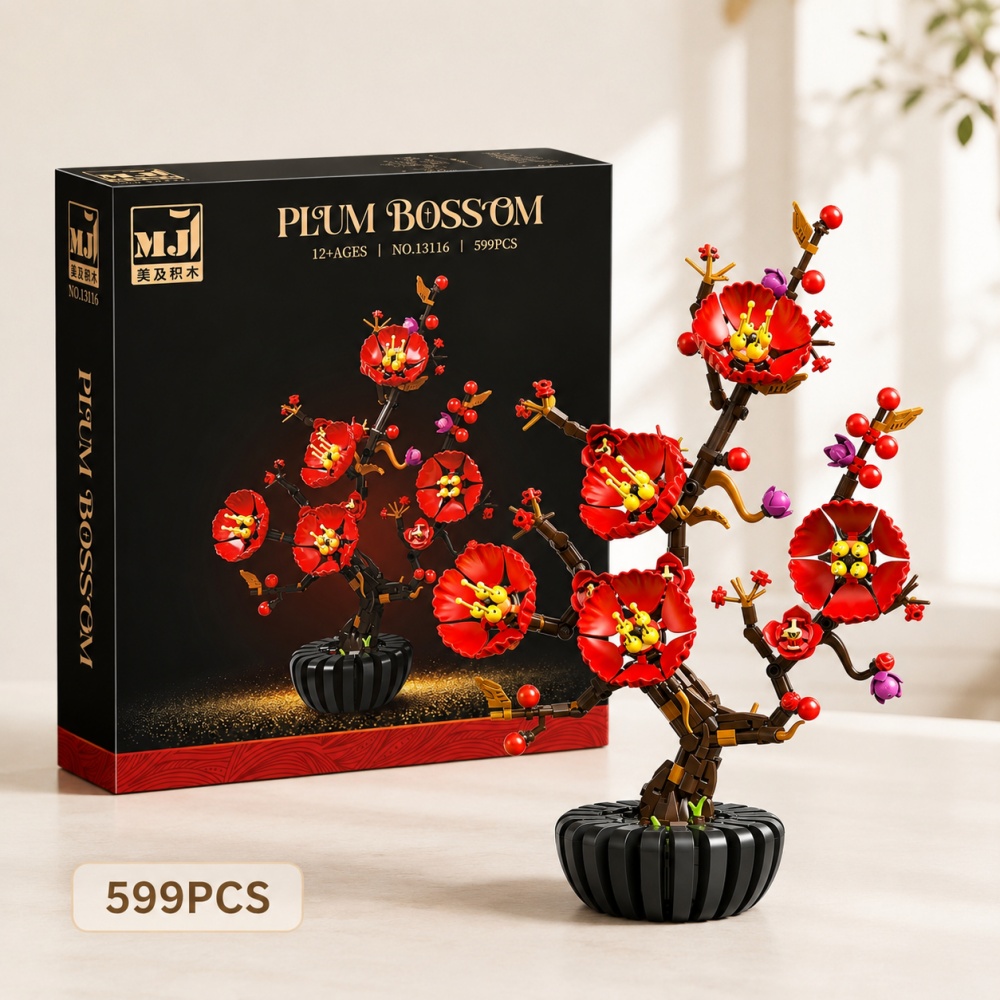 Bonsai Garden Lego - Конструктор «Бонсай с цветами сливы», набор