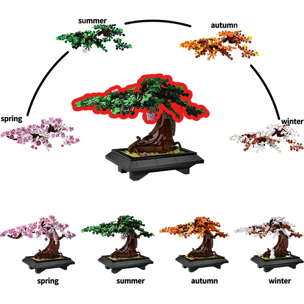 MOC Four Seasons, дерево бонса – обзор и цена Bonsai Garden Lego